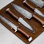 Image result for Damascus 5 Piece Chef Knife Set
