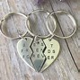 Image result for BFF Heart Keychains
