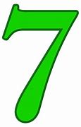 Image result for Green Number 7 Clip Art