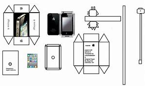 Image result for Paper iPhone 4 Box Template