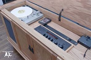 Image result for Vintage Stereo Console Repurposing