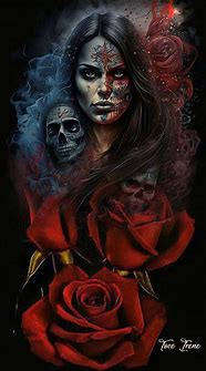 Image result for Dark Gothic Skulls Drawings