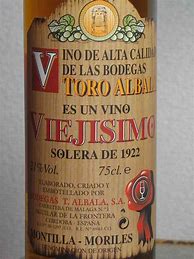 Image result for Toro Albala Es un Vino Viejisimo Solera 1922