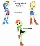 Image result for Rainbow Dash and Applejack Human