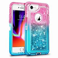 Image result for Blue Pink Glitter Phone Case