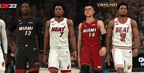 Image result for NBA 2K23 Miami Heat Jersey