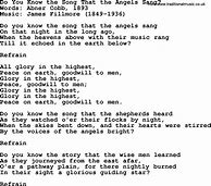 Image result for Do You Know the Song That the Angels Sang