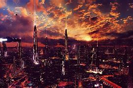 Image result for Black and White Future City 4K
