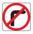 Image result for No Right Turn Sign