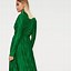 Image result for Green Long Sleeve Wrap Dress