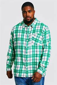 Image result for Green Check Shirt