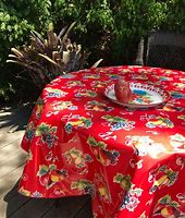 Image result for Round Oilcloth Tablecloth