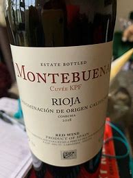 Image result for Montebuena Rioja Cuvee KPF