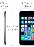 Image result for iPhone 5S Size Cm