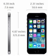 Image result for iPhone 5S Inch Size