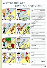 Image result for What Are They Doing Worksheet