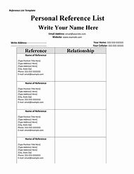 Image result for Recommendation List Template