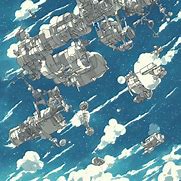 Image result for Anime Space Station Outside