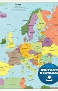 Image result for Modern Europe Map Country's