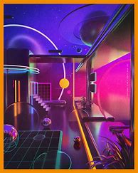 Image result for 3D Neon Room Background