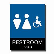 Image result for Ada Restroom Signs Plastic