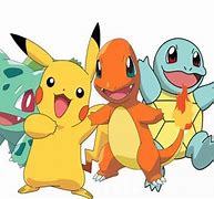 Image result for Sqartle Bulbasaur and Pikachu