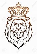 Image result for Tribal Lion Drawing with Crown
