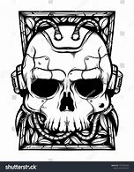 Image result for Robot Skull Drawing