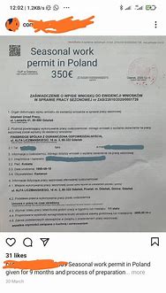 Image result for Poland Work Visa Registration Form PDF