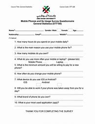 Image result for Phone Questionnaire Sample