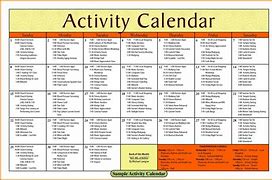 Image result for Blank Activity Calendar