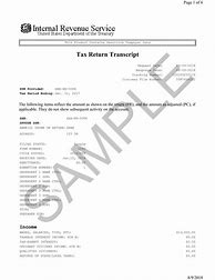 Image result for IRS Tax Return Transcript
