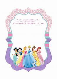 Image result for Disney Princess Invitations