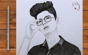 Image result for Boy with Glasses Sketch