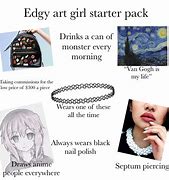 Image result for Edgy Girl Starter Pack