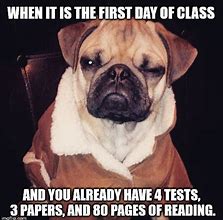 Image result for First Day of Classes Meme