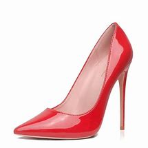 Image result for Red Patent Leather High Heels