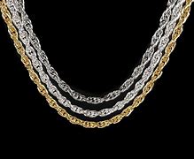 Image result for 24K Gold Rope Chain Necklace