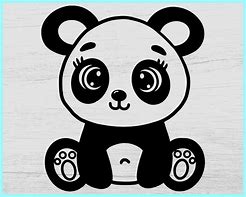 Image result for Cute Panda SVG Free