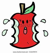 Image result for Bitten Apple Cartoon