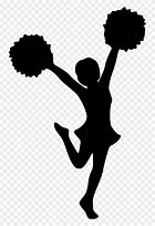Image result for Cheerleading Pom Poms Black and White