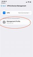 Image result for Management Profile in iPhone
