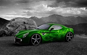 Image result for Alfa Romeo 8C Competizione Green