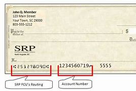 Image result for SRP Federal Credit Union Check