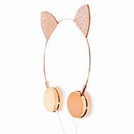 Image result for Rose Gold Black Cat Headphones