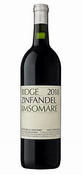 Image result for Ridge Zinfandel Late Picked Jimsomare