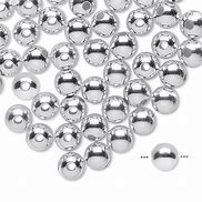 Image result for 1 Inch Silver Beads