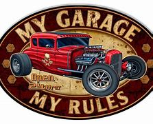 Image result for Vintage Hot Rod Garage Art