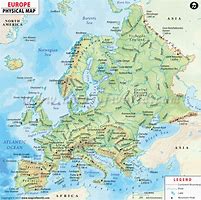 Image result for Physical Map of Western Europe