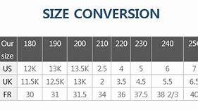 Image result for Adidas Size Chart